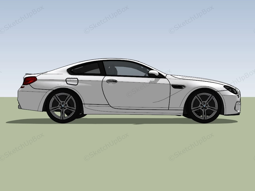 BMW M6 F13 Coupe sketchup model preview - SketchupBox