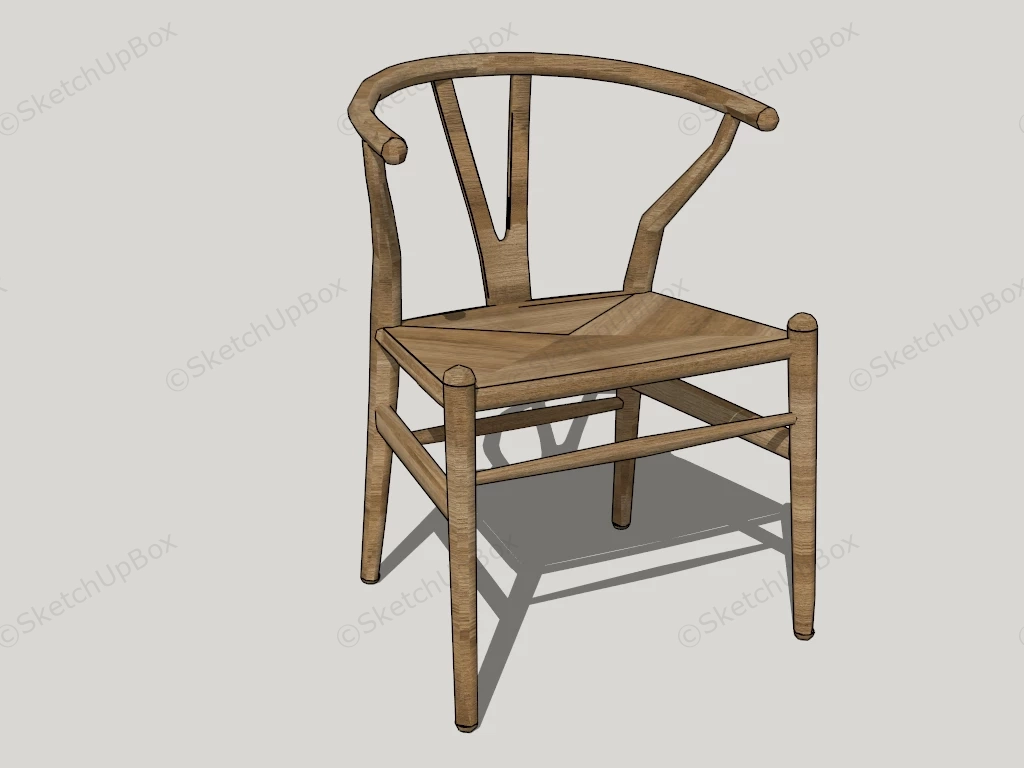 Wishbone Chair sketchup model preview - SketchupBox