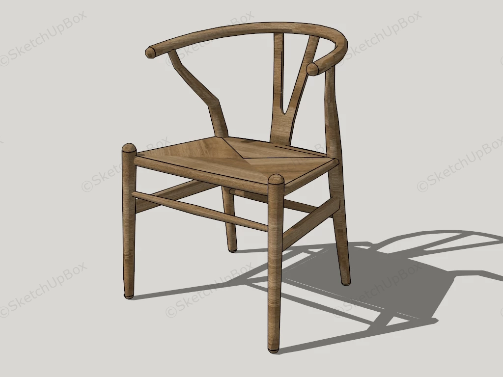 Wishbone Chair sketchup model preview - SketchupBox