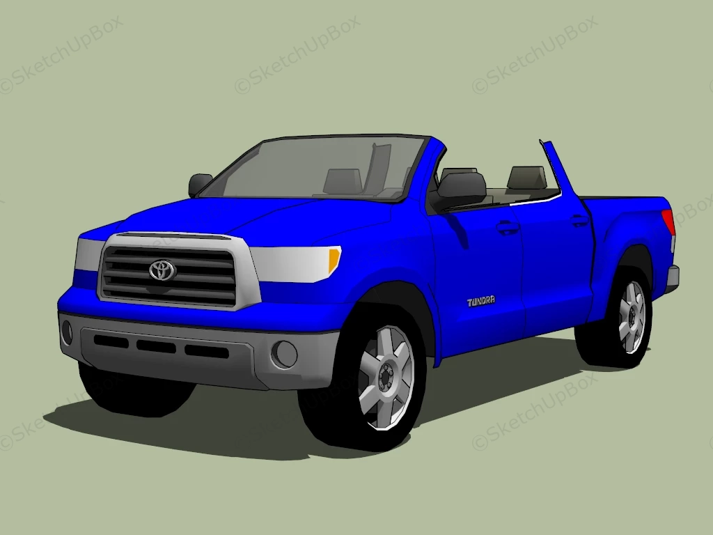 Toyota Tundra sketchup model preview - SketchupBox