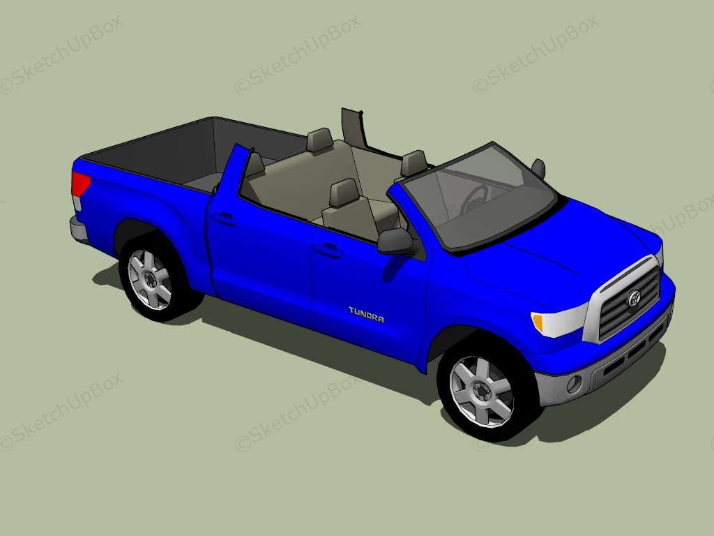 Toyota Tundra sketchup model preview - SketchupBox