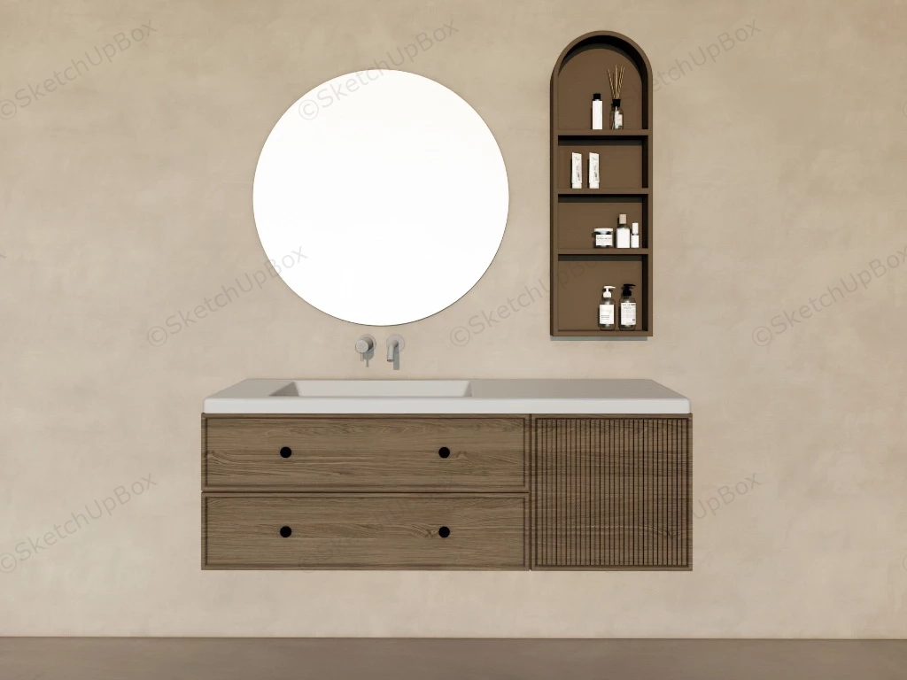 Floating Vanity For Bathroom sketchup model preview - SketchupBox