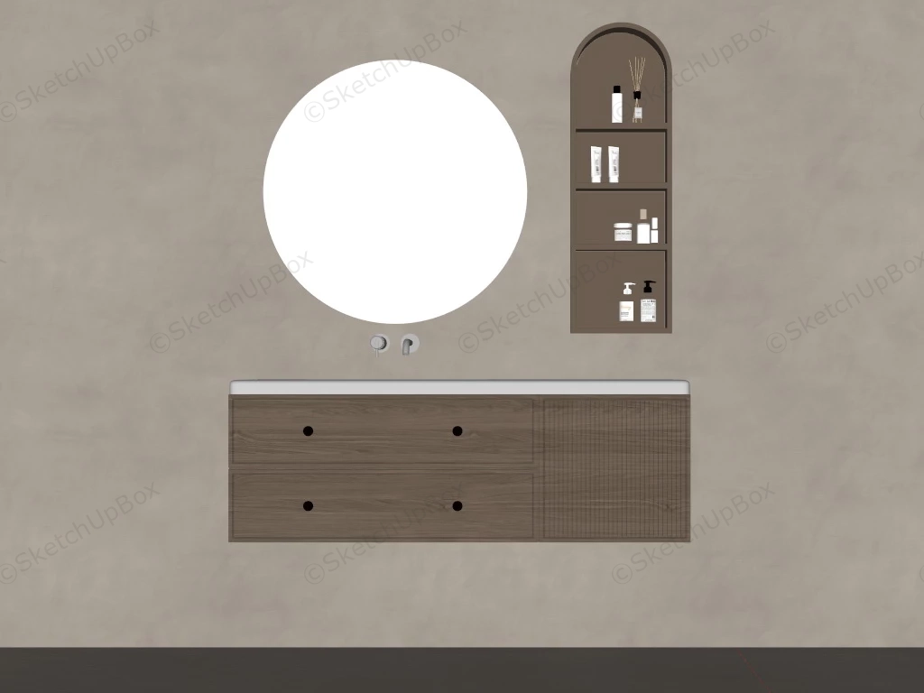 Floating Vanity For Bathroom sketchup model preview - SketchupBox