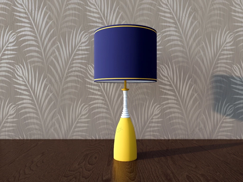 Bowling Pin Shape Table Lamp sketchup model preview - SketchupBox