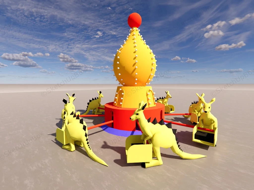 Kangaroo Jumping Ride sketchup model preview - SketchupBox