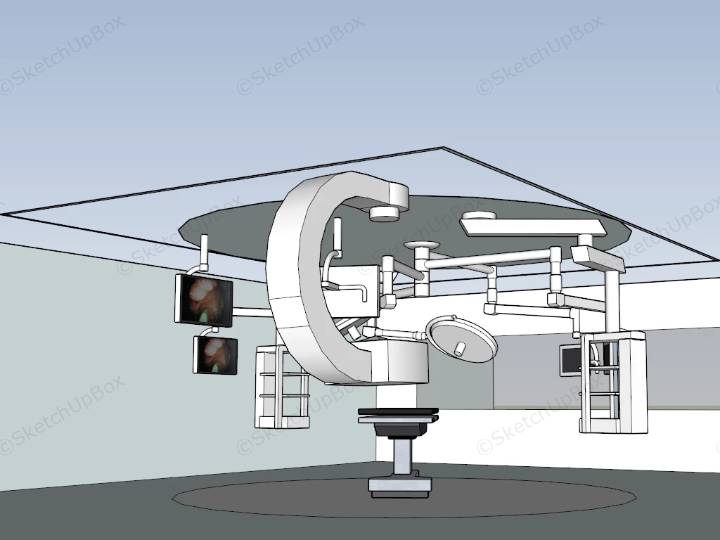 Modern Operating Room sketchup model preview - SketchupBox