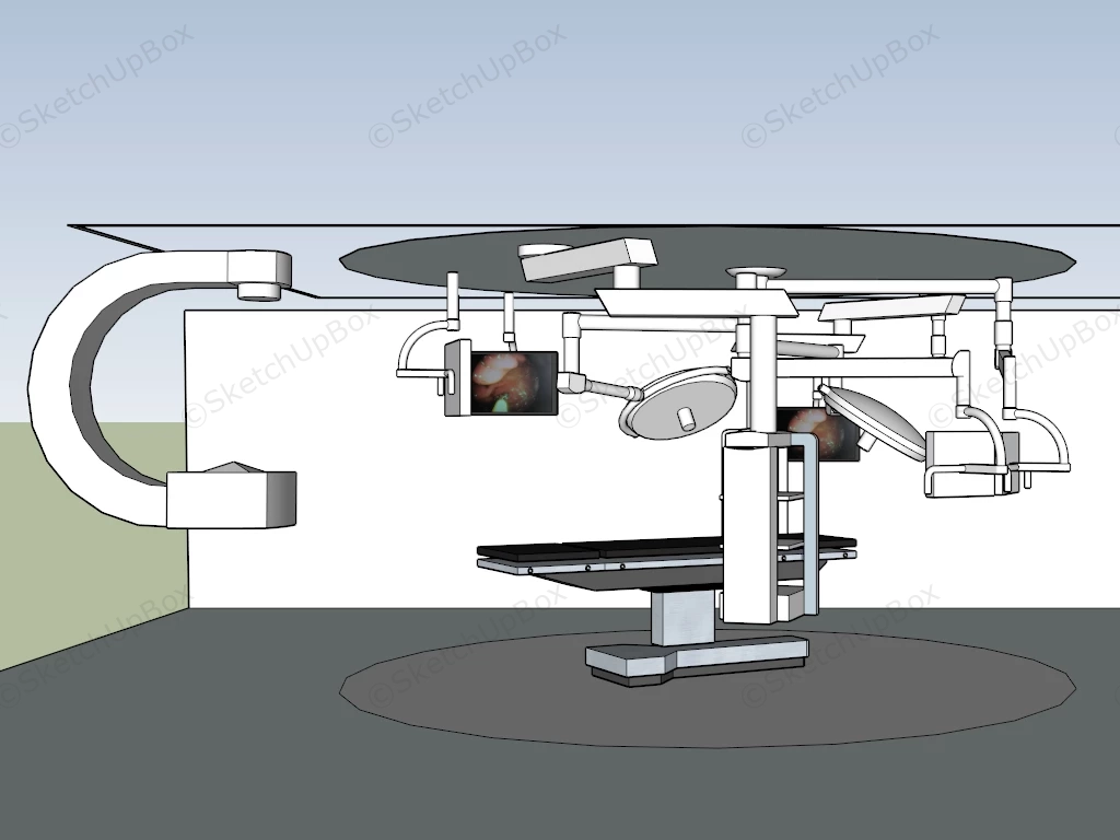 Modern Operating Room sketchup model preview - SketchupBox