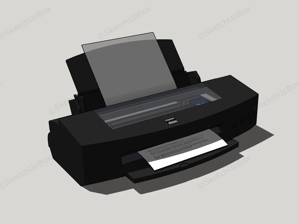 Epson Small Printer sketchup model preview - SketchupBox
