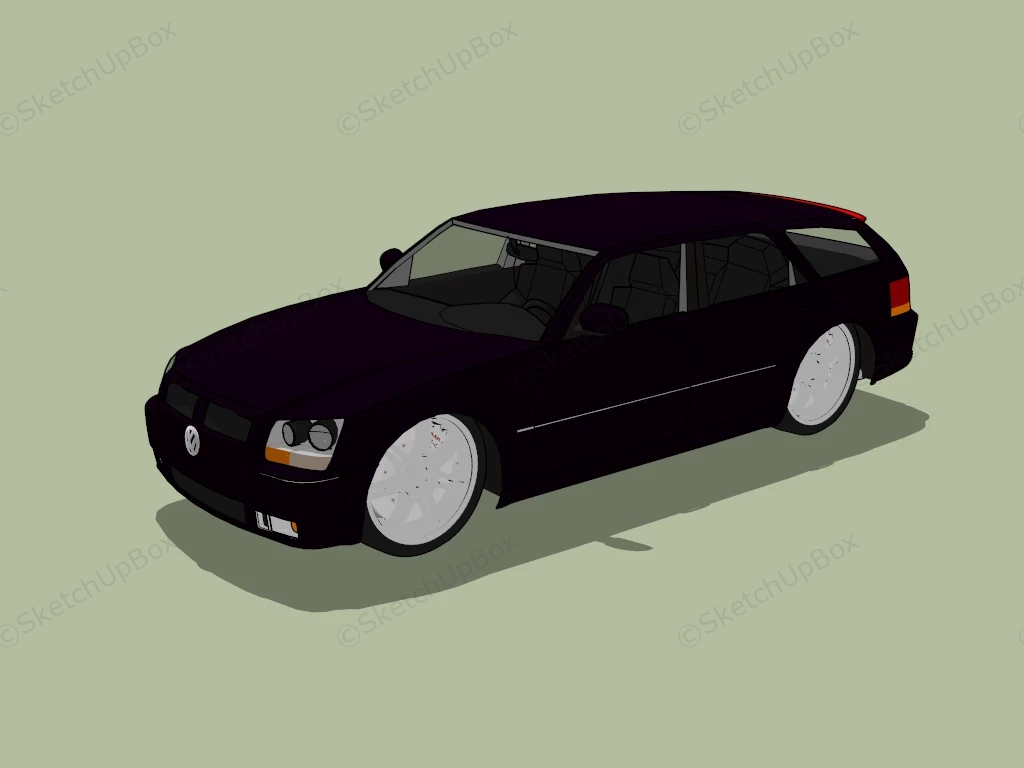 Volkswagen Golf R Wagon sketchup model preview - SketchupBox