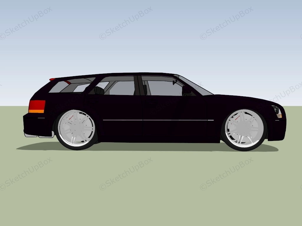 Volkswagen Golf R Wagon sketchup model preview - SketchupBox
