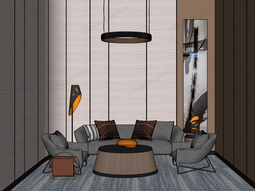 Small Office Reception Area sketchup model preview - SketchupBox