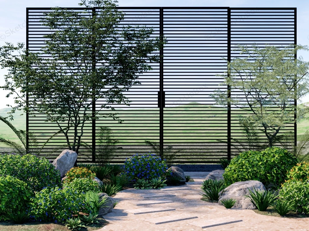 Yard Garden Walkway sketchup model preview - SketchupBox