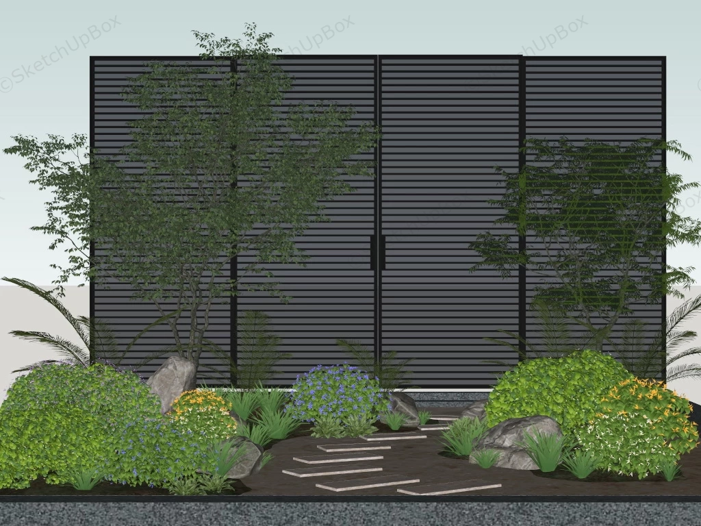 Yard Garden Walkway sketchup model preview - SketchupBox