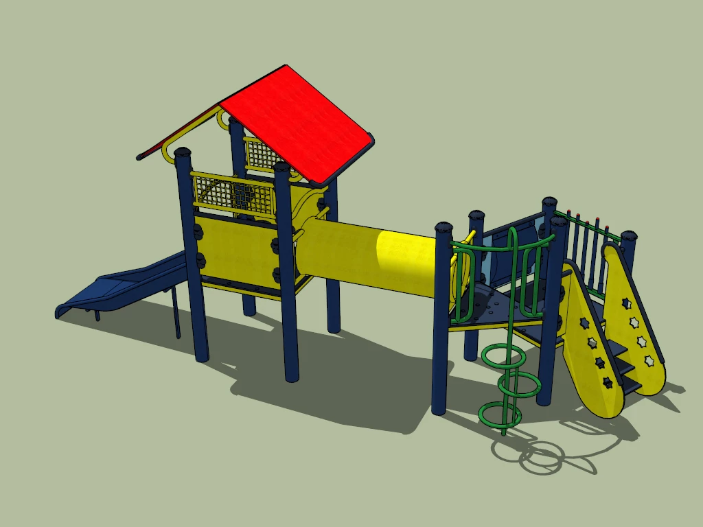 Backyard Playset sketchup model preview - SketchupBox