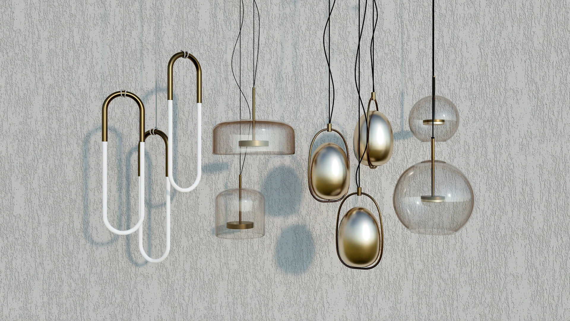 Modern Pendant Lights sketchup model preview - SketchupBox