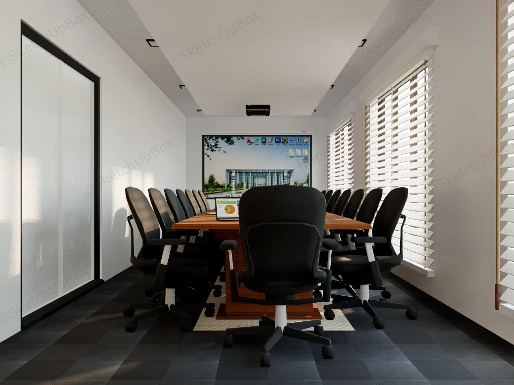 Meeting Room Interior Design sketchup model preview - SketchupBox