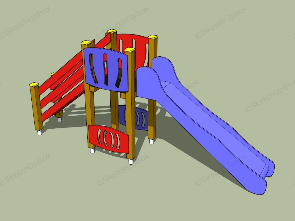 Kids Playground Slide sketchup model preview - SketchupBox
