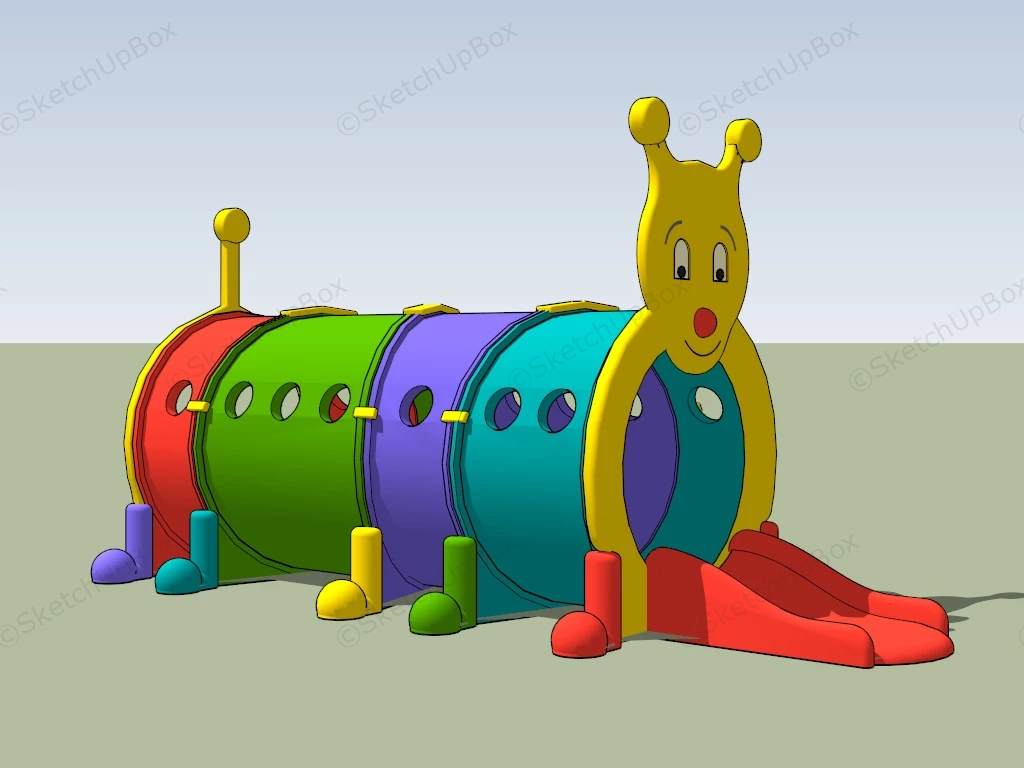 Caterpillar Climbing Tunnel sketchup model preview - SketchupBox