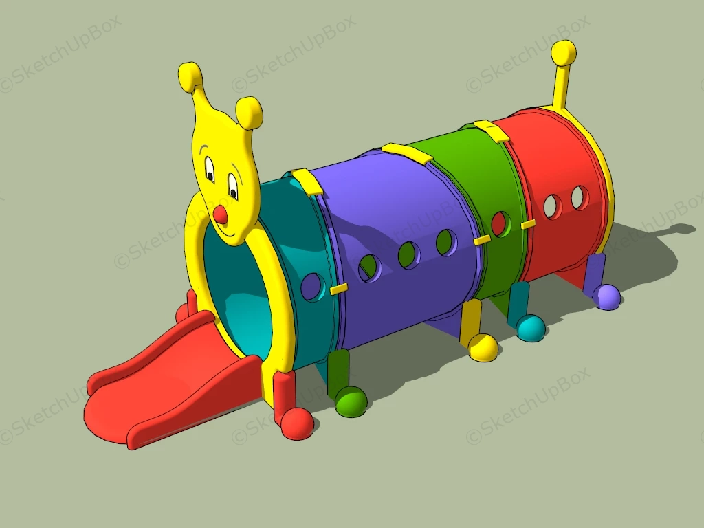 Caterpillar Climbing Tunnel sketchup model preview - SketchupBox