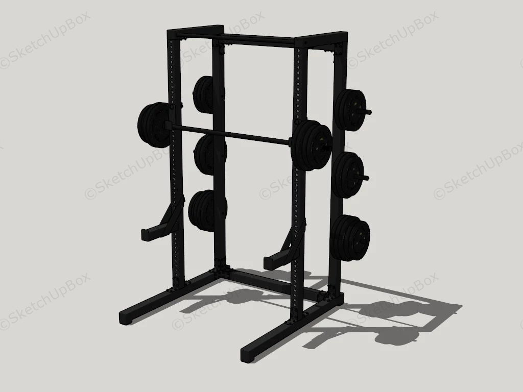 Power Rack sketchup model preview - SketchupBox