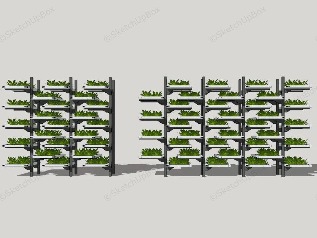 Vertical Vegetable Garden sketchup model preview - SketchupBox