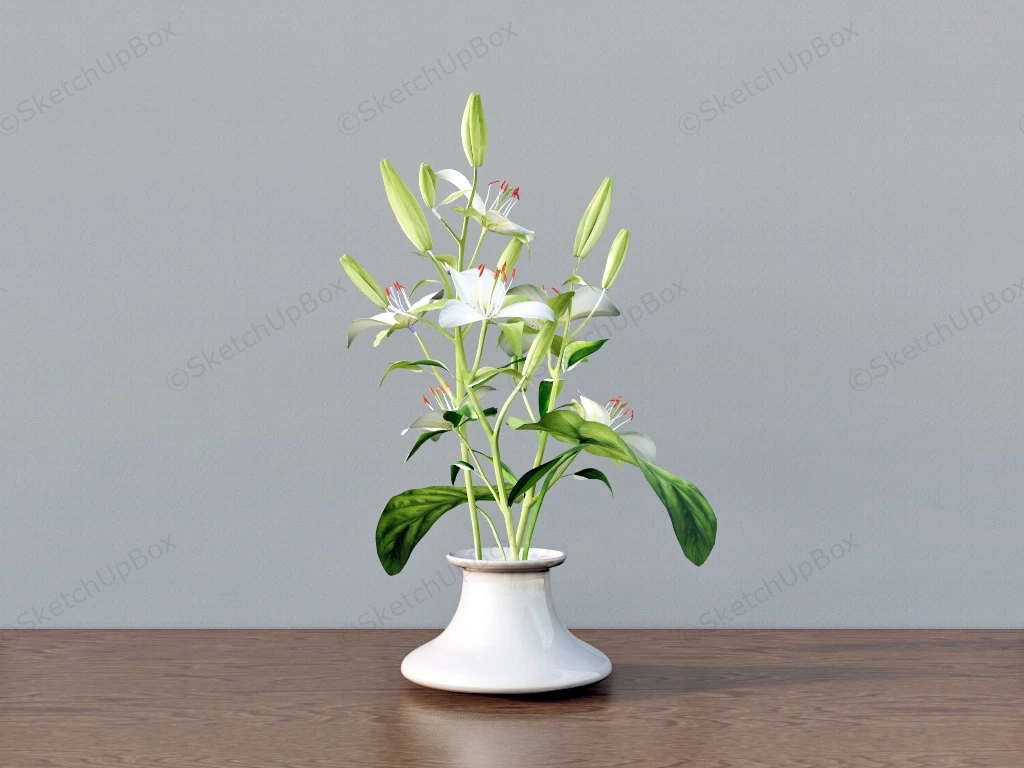 Flower Arrangement In Vase sketchup model preview - SketchupBox