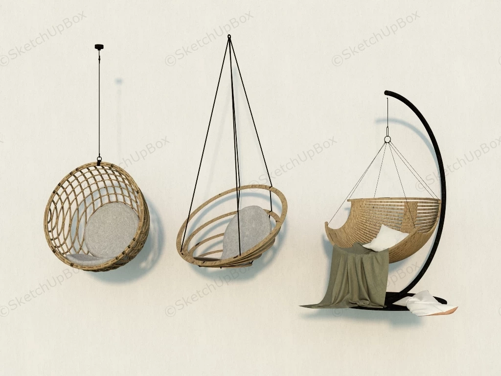 Hanging Chairs sketchup model preview - SketchupBox