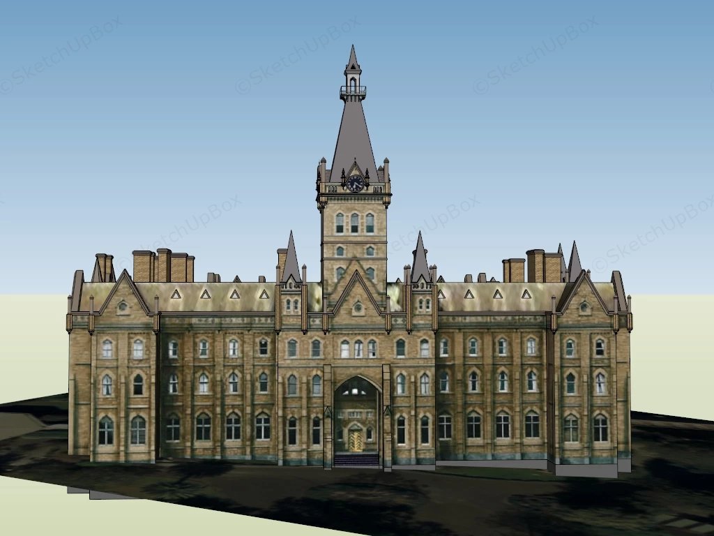 Victorian Manor sketchup model preview - SketchupBox