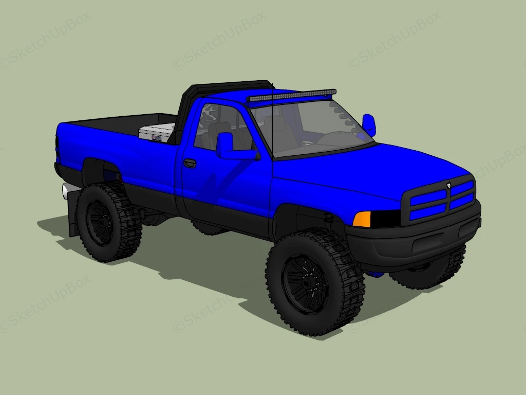 Dodge Ram Pickup sketchup model preview - SketchupBox