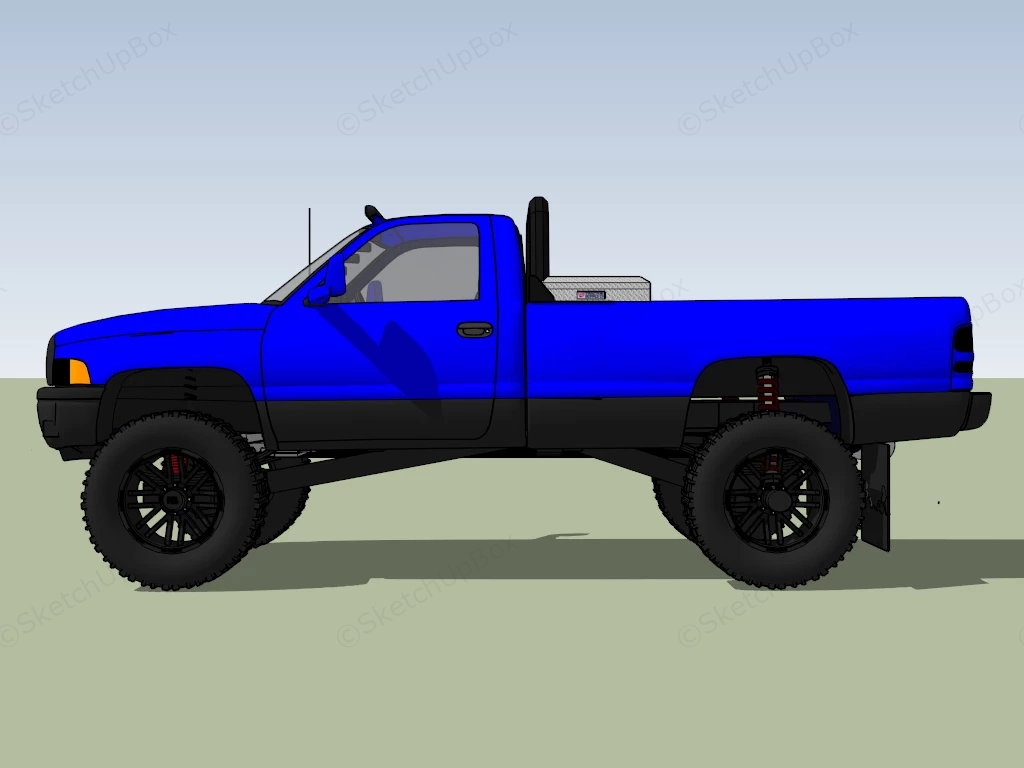 Dodge Ram Pickup sketchup model preview - SketchupBox