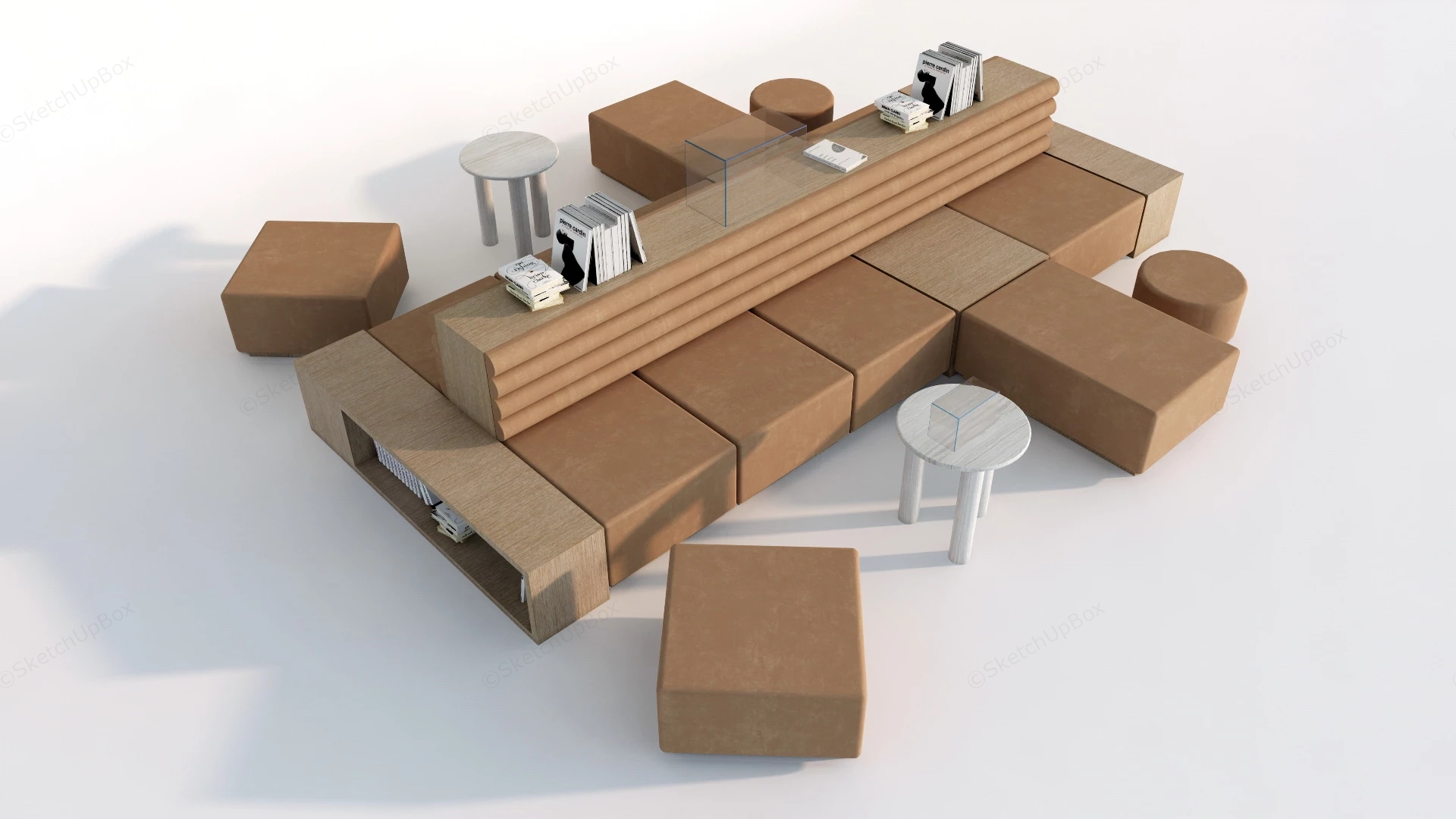 Modern Office Reception Sofa sketchup model preview - SketchupBox