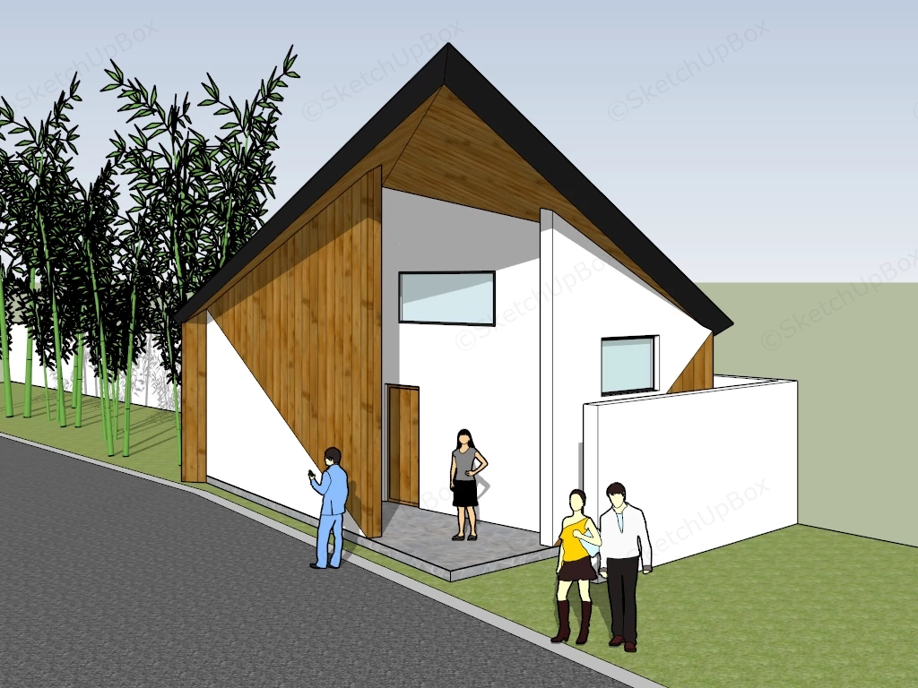 Public Toilet Exterior Design sketchup model preview - SketchupBox