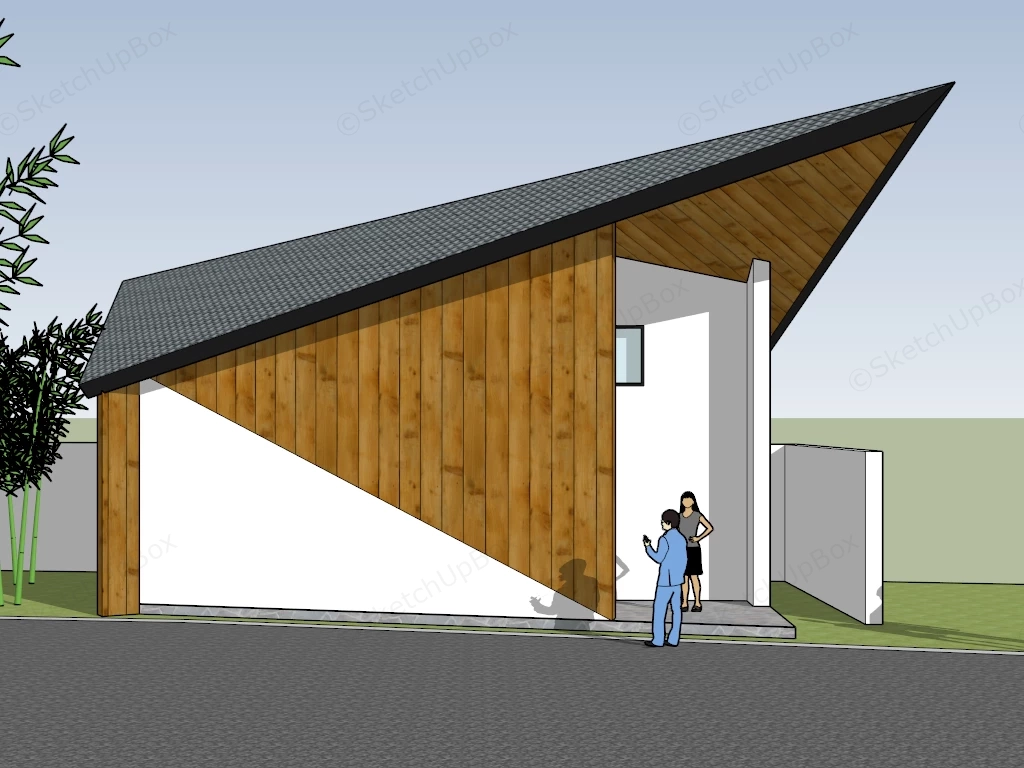 Public Toilet Exterior Design sketchup model preview - SketchupBox