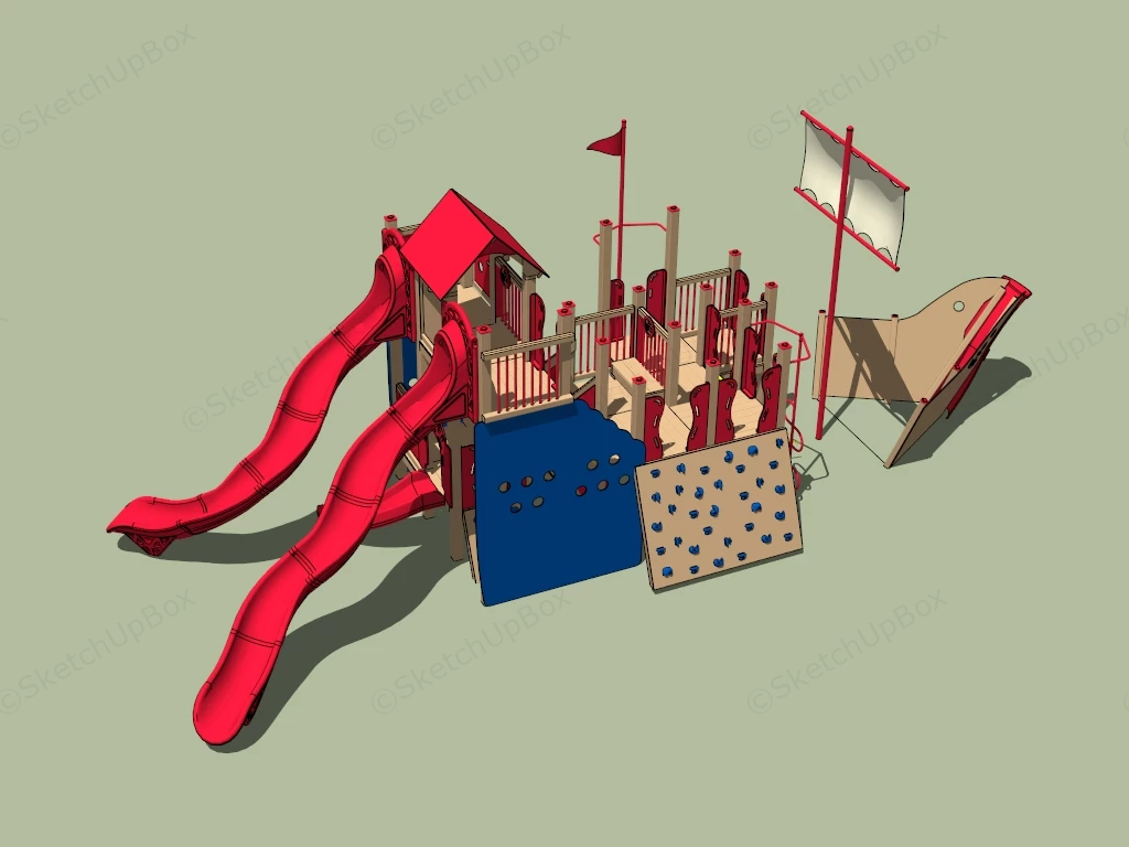 Pirate Ship Playset sketchup model preview - SketchupBox
