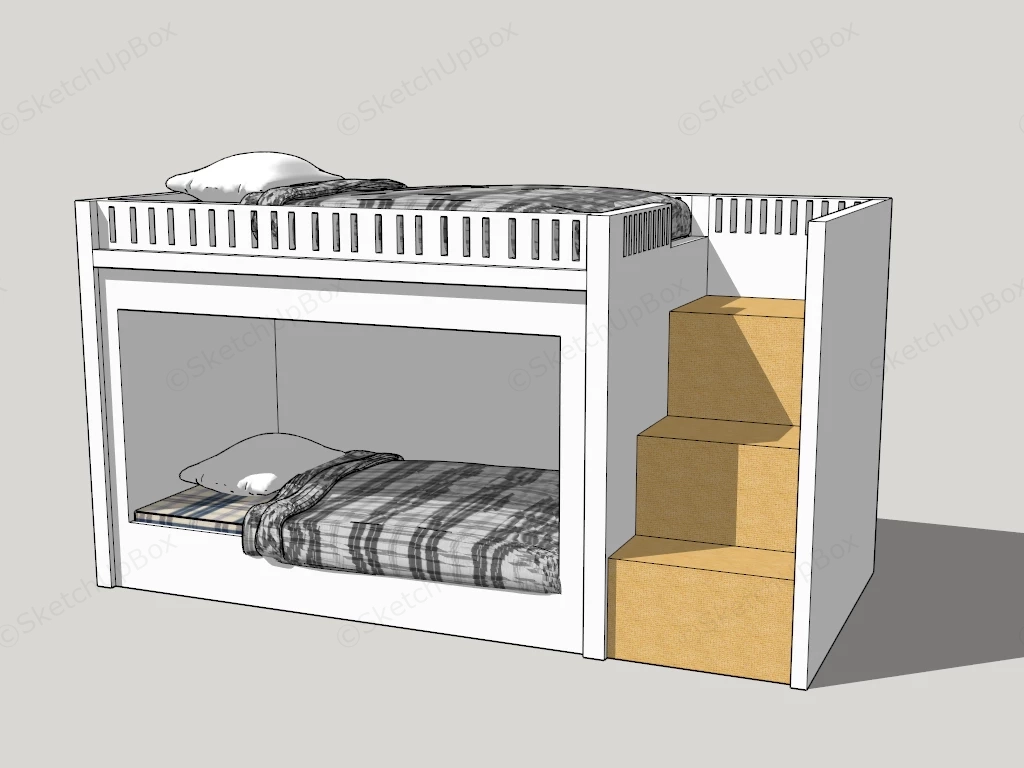 Adult Bunk Beds sketchup model preview - SketchupBox