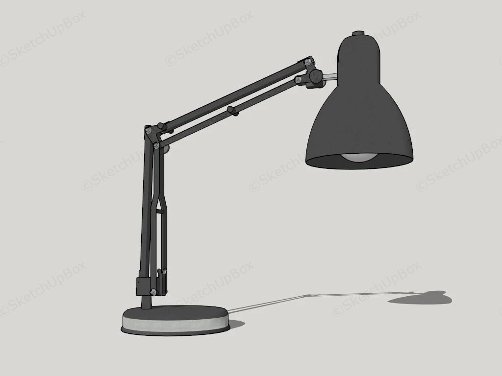 Swing Arm Architect Desk Lamp sketchup model preview - SketchupBox