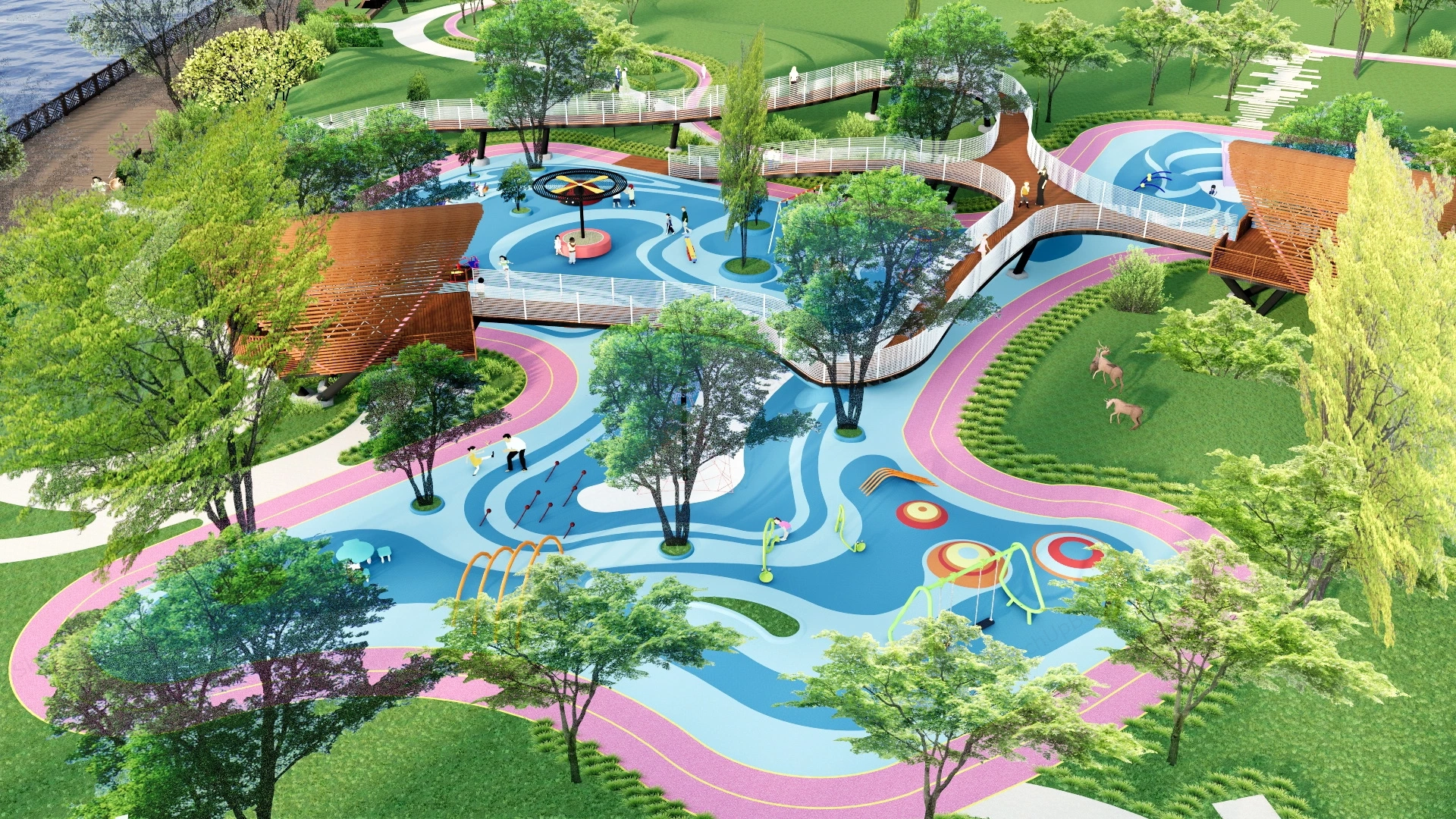 Kids Adventure Park Plan sketchup model preview - SketchupBox