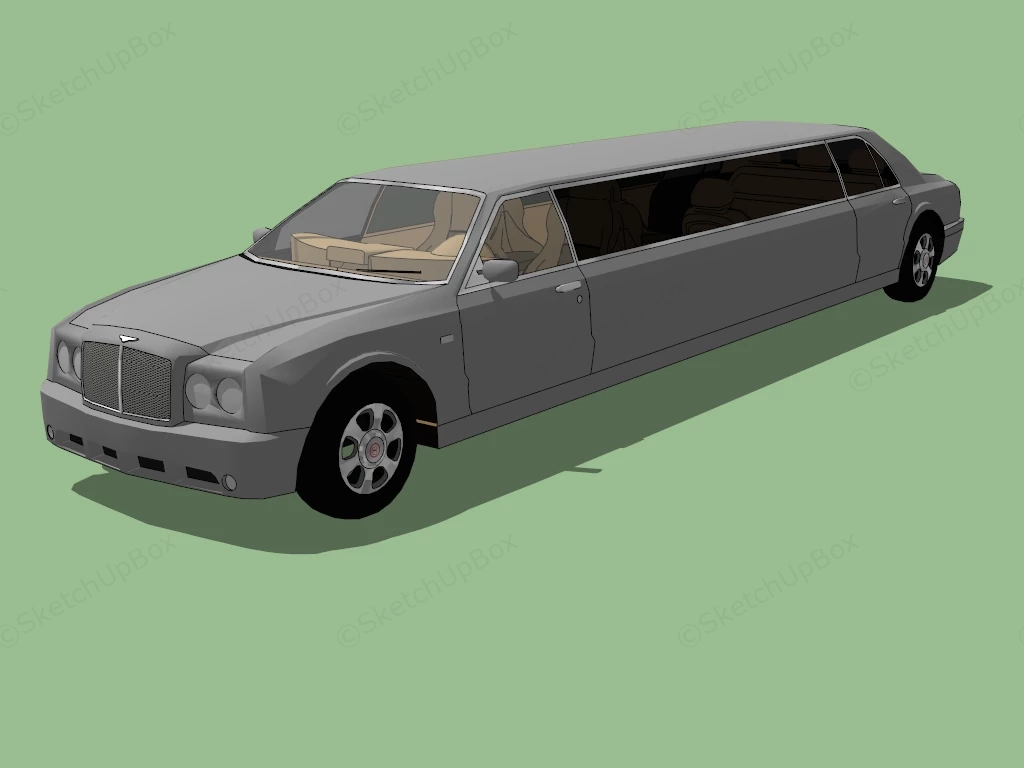 Bentley Limousine sketchup model preview - SketchupBox