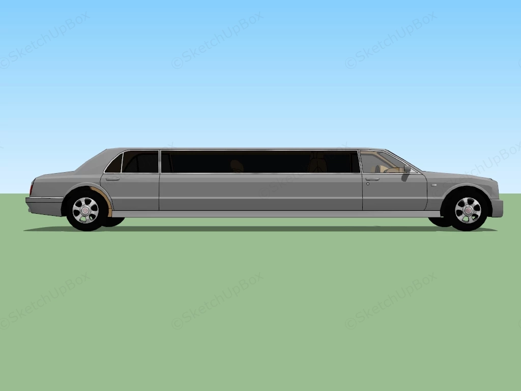 Bentley Limousine sketchup model preview - SketchupBox