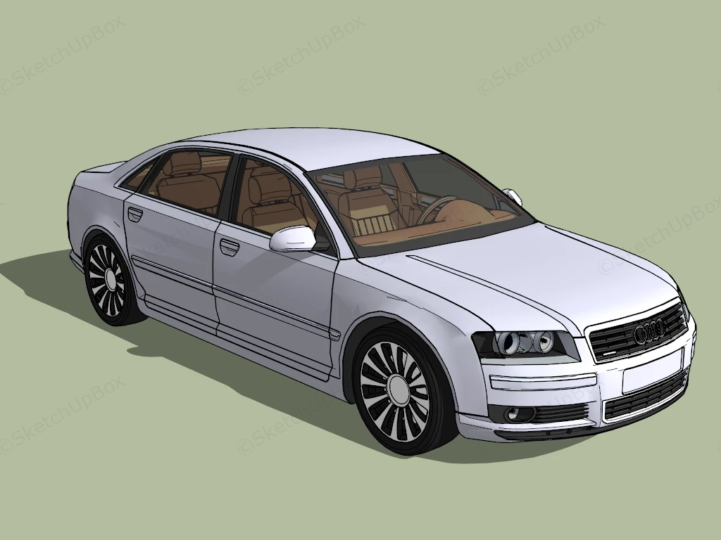 Audi A8 Luxury Sedan sketchup model preview - SketchupBox