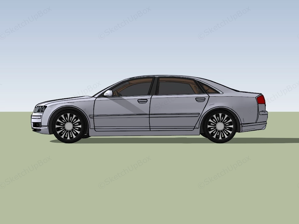 Audi A8 Luxury Sedan sketchup model preview - SketchupBox