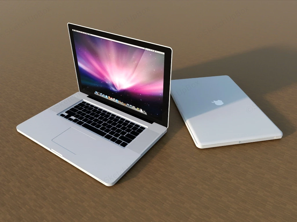 Apple Laptop sketchup model preview - SketchupBox