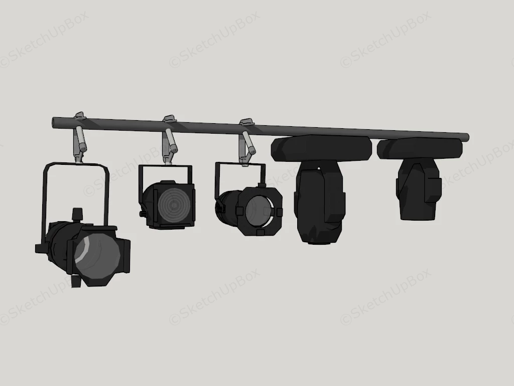 Theater Stage Spotlight sketchup model preview - SketchupBox