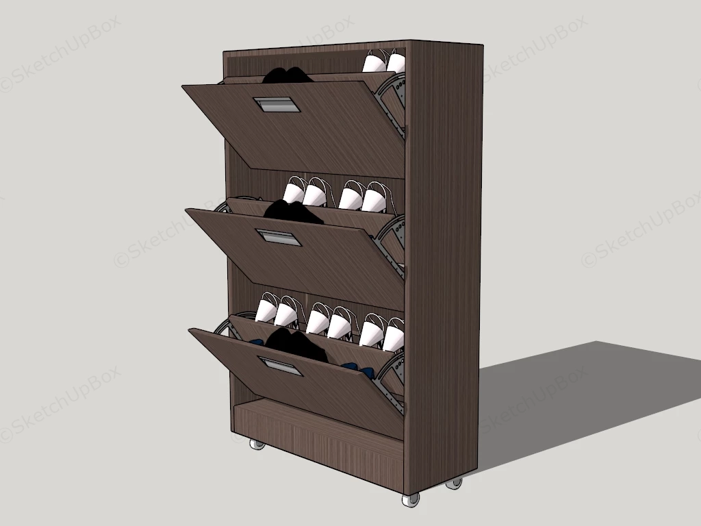 Shoe Organizer Cabinet sketchup model preview - SketchupBox