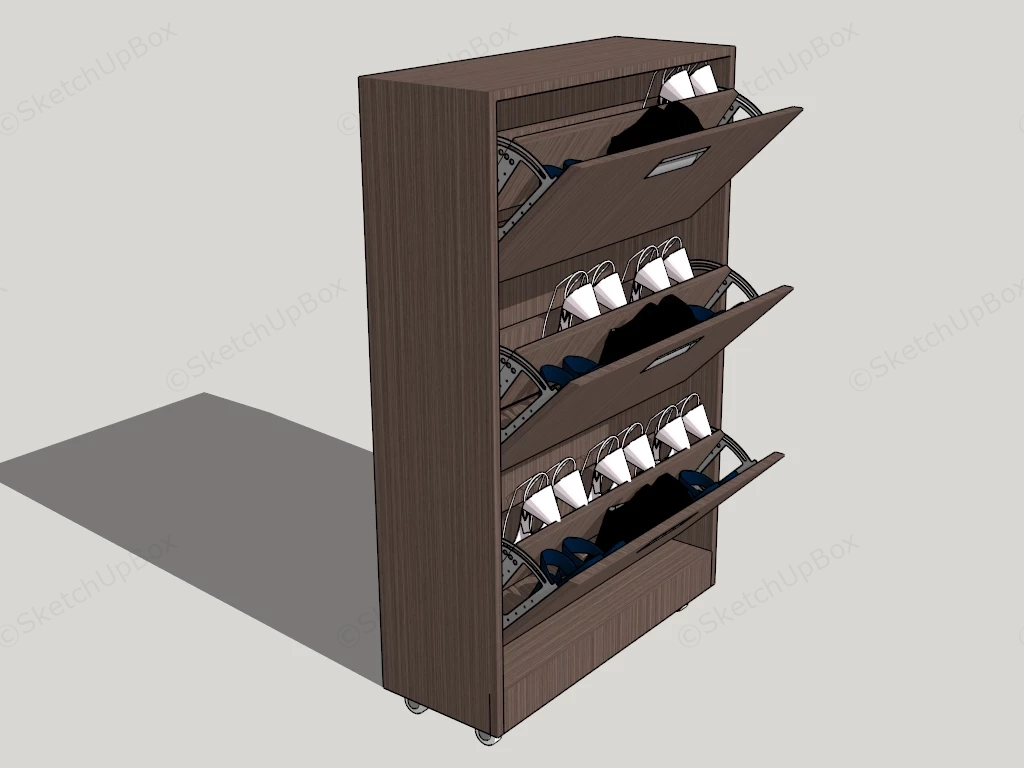 Shoe Organizer Cabinet sketchup model preview - SketchupBox