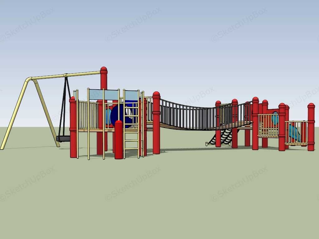 Kids Playset sketchup model preview - SketchupBox