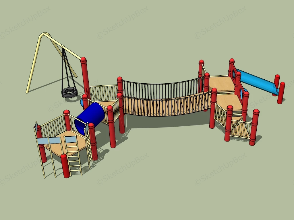 Kids Playset sketchup model preview - SketchupBox