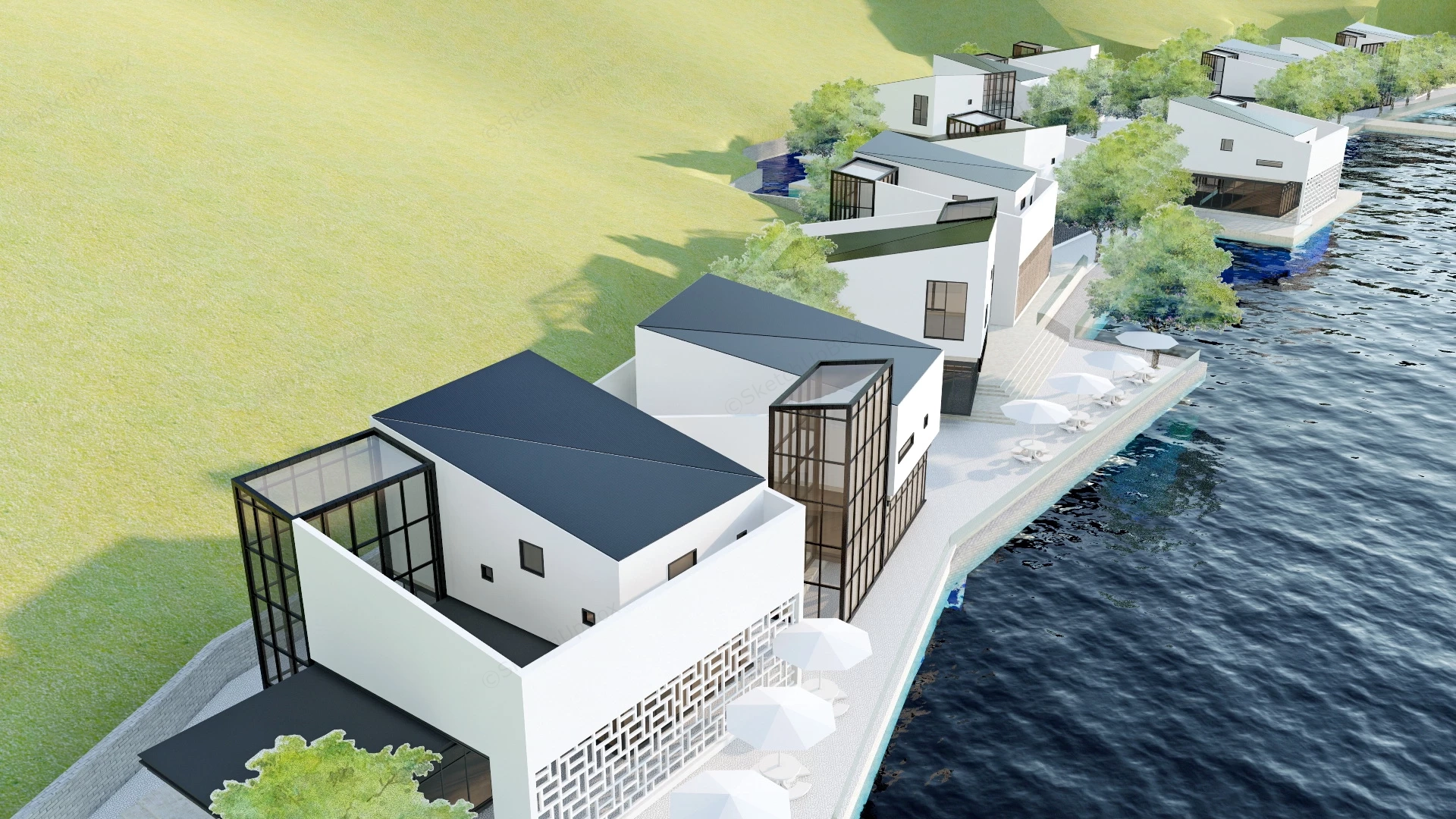 Mountain Vacation Homes sketchup model preview - SketchupBox