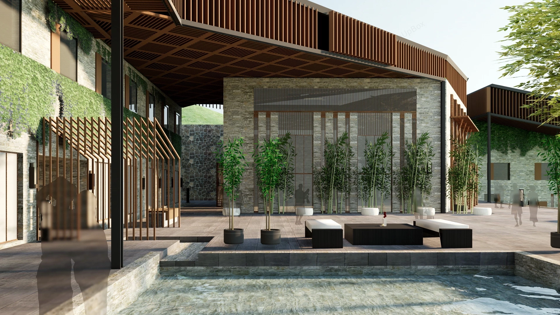 Mountain Resort Plan sketchup model preview - SketchupBox