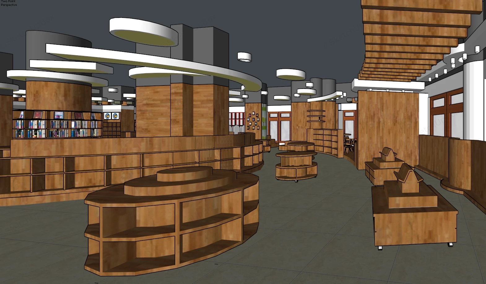 Childrens Bookstore sketchup model preview - SketchupBox